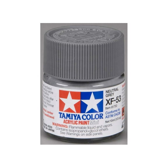 Tamiya 81753 Acrylic Mini XF53 Neutral Gray 1/3 oz TAM81753