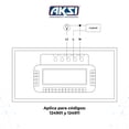 thumbnail image 4 of Interruptor Inteligente Regulador de Intensidad Wifi Aksi Blanco 150W, Compatible con Alexa y Google Assistant, Incluye Capacitor, Funciona con y sin Neutro, 4 of 8