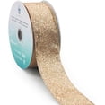 thumbnail image 1 of Cinta con alambre con brillo CT CRAFT LLC 1.5 cm x 10 m Dorada para Navidad, 1 of 8