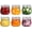 17oz*6, variant on TrendMallOasis Short Glass Storage Jars (6-Pack), 17oz Airtight Canning Jars with Clamp Lids