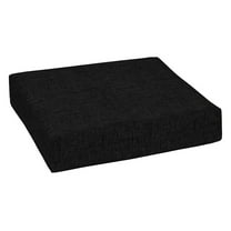 Arden Outdoor Deep Seat Cushion 24x24 - Rainproof Patio Cushions, Fade Resistant, Black - Replacement Seat Pad for Outdoor Furniture