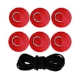 thumbnail image 2 of 6 Pièces D S PVC Patch/ Round D S Patch/ Pont Attache / Cravate D Pad / Pont Rigging pour Dériveur / Paddleboard / Raft / Pont Rouge, 2 of 9