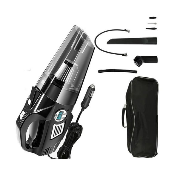12V Handheld Vacuum with Digital Tire Pressure Gauge 120W Tire Inflator