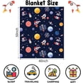 thumbnail image 2 of LHSHID Mermaid Throw Blanket for Girls Cozy Cute Mermaid Theme Fluffy Plush Blanket for Kids Soft Cute Mermaid Purple Blue Flannel Throw Blanket for Children Teen Women Gift Sofa Bed Couch, 2 of 9
