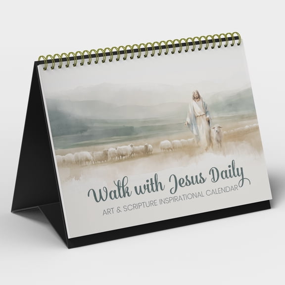 Altus Fine Art | Walk with Jesus Daily | Art & Scripture Inspirational Bible Verse Calendar | Daily Perpetual Calendar