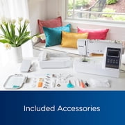 Brother SE700 Sewing and Embroidery Machine, Wireless LAN Connected, Computerized, 4 x 4 Hoop Area, Premium Sewing Thread 6 Spools, 75/11 Size Embroidery Needles 100 Count