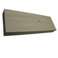 thumbnail image 3 of Rustic Farmhouse Wood Mantel Shelf 24"L x 3" Thick x 7.5" - 8" Wide Unfinished, 3 of 7