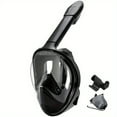 thumbnail image 3 of Full Face Snorkel Mask With Camera Mount, 180 Degree Panoramic View Anti-Leak Snorkeling Swimming Diving Goggle For Adults, 3 of 5
