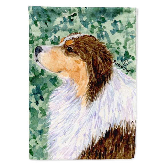 Australian Shepherd Flag Canvas House Size