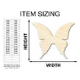 thumbnail image 2 of Unfinished Wood Butterfly Shape - Wildlife Craft - up to 46" DIY 24" / 1", 2 of 4