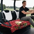 thumbnail image 5 of XYZCANDO Christmas Santa Claus Golf Cart Seat Cover with 4 Pockets - Non-Slip Washable Universal Accessory for Golf Lovers, 5 of 8