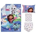 Universal Gabby's Dollhouse 4Piece Toddler Bedding Set, Purple, Pink
