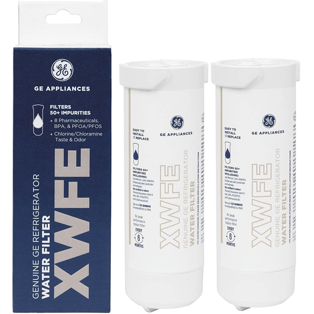 2Pack Genuine XWFE Refrigerator Replacement Water Filter Without Chip