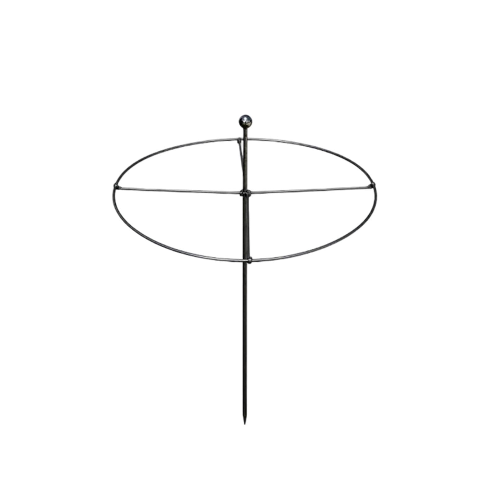 Cadancy Garden Plants Support Stake Round Metal Trellis for Climbing Roses Outdoor Flower Cage Stand Yard Obelisk Tomato Peony Vine Growing Frame Patio Lawn Accessory