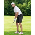 thumbnail image 4 of PULI Men’s 10" Golf Shorts Dress Casual Summer Flat Front Lightweight Travel Shorts with Pockets, 4 of 6