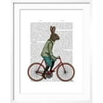 thumbnail image 2 of Art.com Rabbit on Bike Art Print by Fab Funky, White Frame Wall Art, 23" x 29", 2 of 5