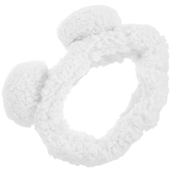 Minkissy Plush Bear Ears Face Washing Hairband Soft Comfortable Headband for Skincare and Makeup 1 Piece