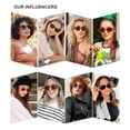 thumbnail image 2 of Lentes de Sol SOJOS Vintage y a la Moda para Mujeres SJ2218 (Carey Rojo), 2 of 5