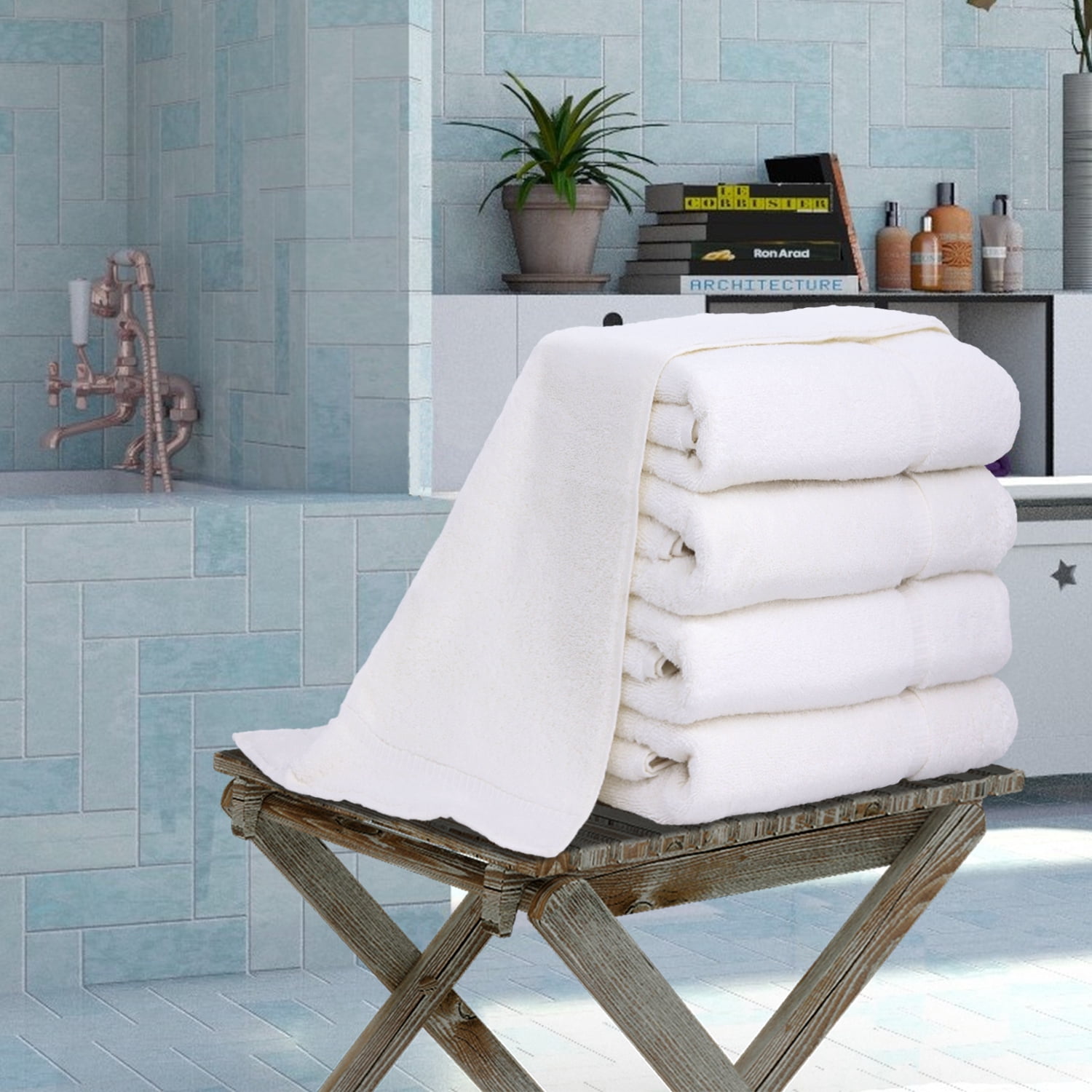 Bare Cotton Corp. Luxury Hotel and Spa 100-percent Turkish Cotton Bath Towels (Set of 4)