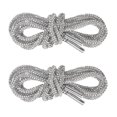 thumbnail image 1 of Uxcell 1-Par de Cordones de Rhinestone 55" Cuerdas de Cristal para Zapatillas Blancas, 1 of 1
