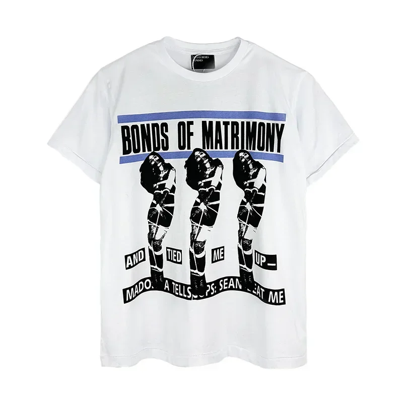 100% Cotton Graphics Print Enfants Riches Deprimes T Shirt Men