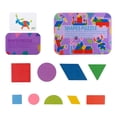 thumbnail image 2 of HILABEE Wood Pattern Blocks Geometric Shape Games Gift Learning Toys Boys, 2 of 9