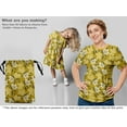 thumbnail image 5 of oneOone Cotton Jersey Yellow Fabric Florals Fabric For Sewing Printed Craft Fabric By The Yard 58 Inch Wide, 5 of 5