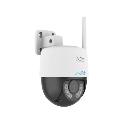 Uniarch By Uniview NDAA 3MP Outdoor Wi‑Fi Pan‑Tilt Security Camera with Two‑Way Audio, Active Deterrence, Night Vision, IP66 Weatherproof | Secure IT Global