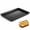 17", variant on GIXUSIL 13 inch Grandma Style Pizza Pan Hard Rectangular Black Non Stick Sicilian Style Carbon Steel Pizza Pan Dish Pre Seasoned Bakeware Kitchenware,Black