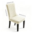 thumbnail image 3 of Thick Quilted Dining Chair Slipcovers with Padded Seat and Back, Non-Slip Full Wrap Chair Covers for Dining Room Kitchen Chairs, 3 of 7
