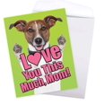 thumbnail image 5 of Dog Love You this Much - Creative Mother's Day Card with Envelope (Extra Large 8.5 x 11 Inch) - Sweet Animal, 5 of 5