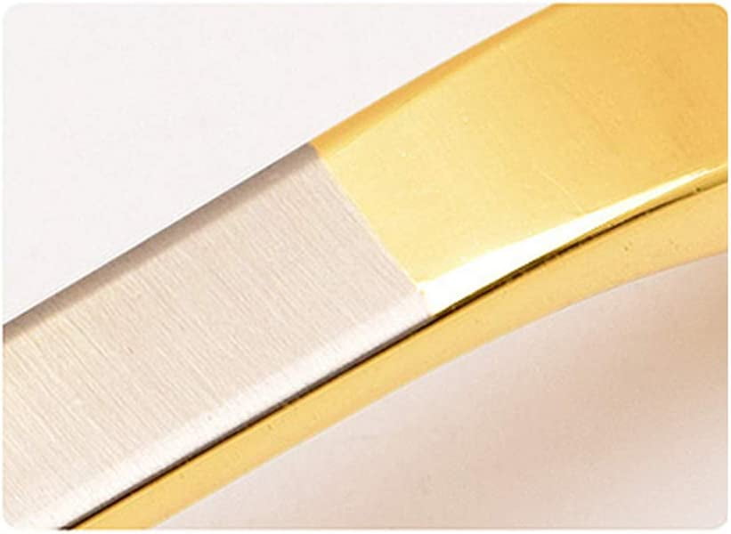 Gold and Silver Cabinet Handles 10 Pack Kitchen Cabinet Pulls 2-1/2" Hole Centers Euro Style Drawer Hardware