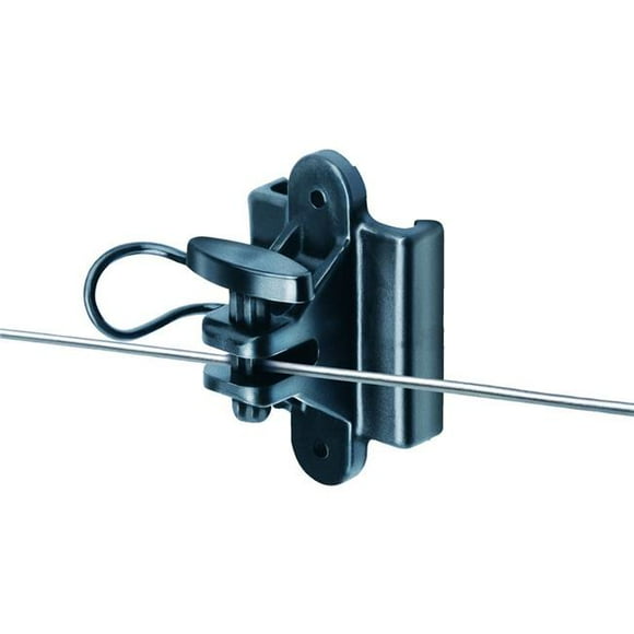 Speedrite SI037 1,83 x 1,33 Po Isolateur à Double Usage en Bois et T-Post - Noir