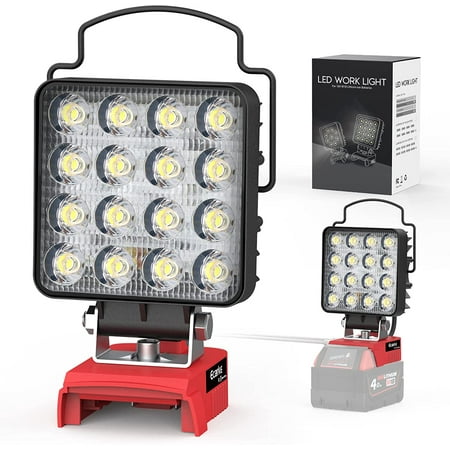 

Ecarke Cordless LED Work Light for Milwaukee M18 48w Lithium W/ Type-C (Tool Only)