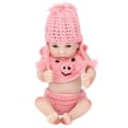 thumbnail image 1 of Muñecas Reborn de 10 pulgadas, alta simulación, extremidades flexibles, ropa tejida, muñeca recién nacida, juguete, 1 of 9
