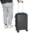 thumbnail image 3 of ZENSTYLE 21" Height Hardside Expandable Suitcase Luggage with Spinner Wheels Black, 3 of 10
