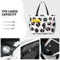 thumbnail image 3 of Large Beach Bags Water-resistant Sandproof - retro print leopard Cute Beach Tote Bags for Women with Zipper, 3 of 6