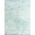 thumbnail image 4 of Jill Zarin Uptown Collection Area Rug - Cloisters (9' x 12' Rectangle Teal/Ivory), 4 of 5