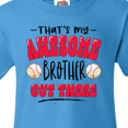 thumbnail image 3 of Inktastic That's My Awesome Brother out There with Baseballs Youth T-Shirt, 3 of 4