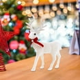 thumbnail image 2 of Christmas Reindeer Figurines Decorations, Ongmies White Plush Reindeer Toy - Deer Shaped Tabletop Figurine for Christmas Decorations, Christmas Decorations Indoor, 2 of 4