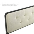thumbnail image 5 of Modway Collins Tufted King Fabric and Wood Headboard in Black Beige, 5 of 9
