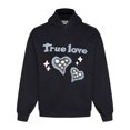 thumbnail image 1 of Sweat à Capuche Planète Cassé Tendance Américaine Imprimé Amusant de Rue plus Velours design Ample, 1 of 5