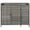 Gray, variant on AENKYO 47.5" Wicker Outdoor Storage Cabinet with Tempered Glass Top, 3-Door Rattan Bar Table for Patio, Poolside, Black