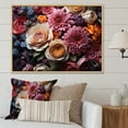 thumbnail image 1 of Designart Décoration Murale Encadrée de Roses, art Mural Encadré de Roses, Rhapsodie de Roses, art Mural Encadré Naturel Moderne Rose, 32x16 Pouces Cadre Couleur Brun Naturel, 1 of 5