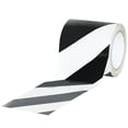 thumbnail image 2 of Partners Brand Striped Vinyl Tape,4"x36yd.,Blk/Wh,PK12 T9436BW, 2 of 2