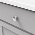 thumbnail image 2 of Hickory Hardware Bridges Traditional Square Cabinet Knob 1 in. Satin Nickel 1 pk, 2 of 7