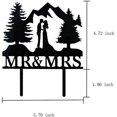 thumbnail image 2 of HAHADAXA Mountain Wedding Cake Topper, Outdoors Wedding Cake Topper, Mr & Mrs Kiss Cake Topper, Hiking Wedding Cake Topper, Forest Theme Cake Topper, Mountain Cake Topper, 2 of 7
