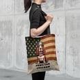 thumbnail image 4 of Freedom Paws Patriotic Basset Hound Vintage Memorial Day All Over Print 3D Canvas Tote Bag Bassets Dog Breed Lovers Gifts Idea Reusable Handbag - 12006, 4 of 5