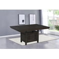 thumbnail image 3 of Rustic Dark Oak Wood Dining Table with Underneath Storage Space, 3 of 3