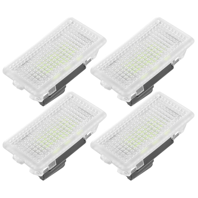4uds Interior Coche LED Luces Accesorios Espacio Pies Iluminación Azul